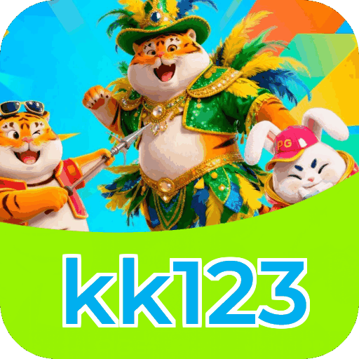 Interface do aplicativo kk123 mostrando jogos disponíveis no iOS e Android